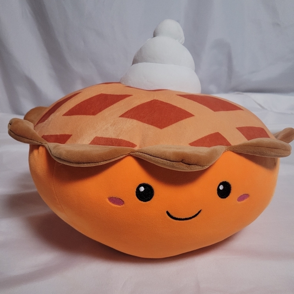Smoochy Pals Pumpkin Pie Squishy Fall Pillow Plush Linzy Toys 14"